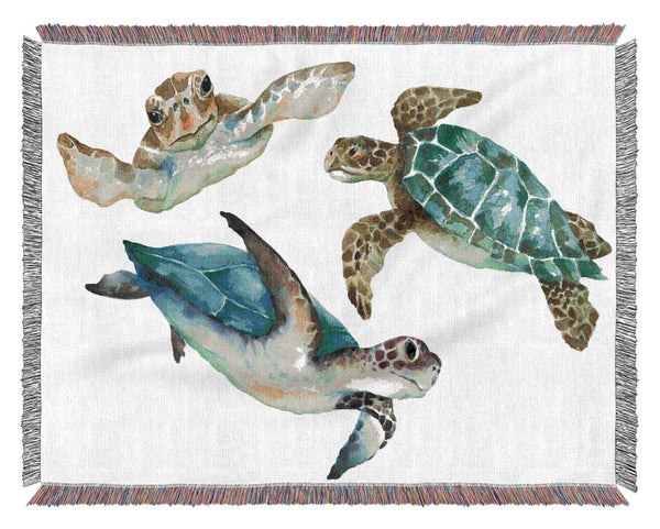 Seaturtle Love Woven Blanket