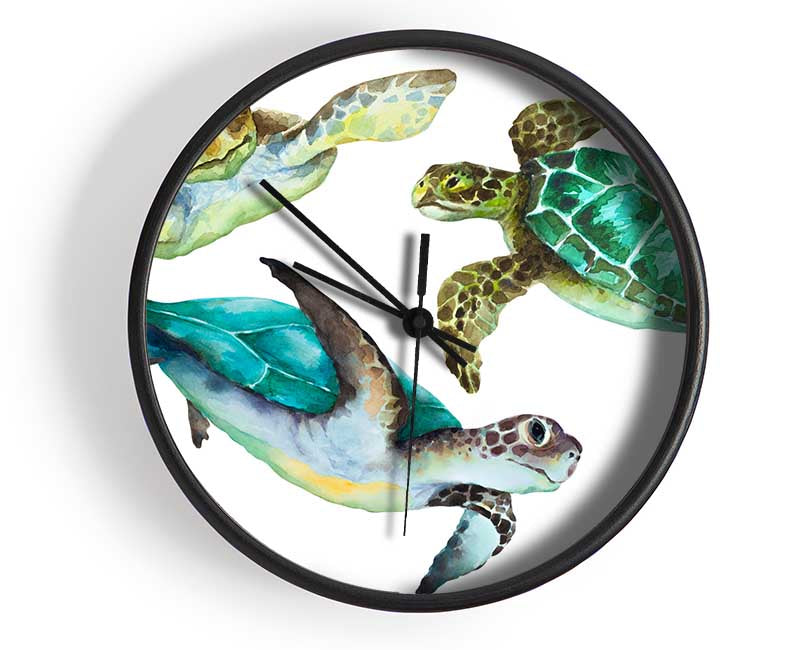 Seaturtle Love Clock - Wallart-Direct UK