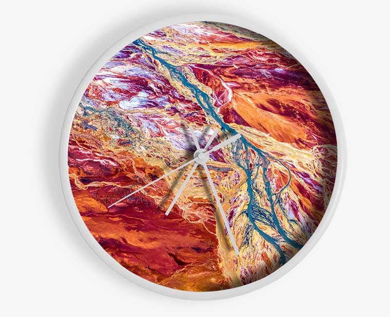 The Mountain River System Clock - Wallart-Direct UK