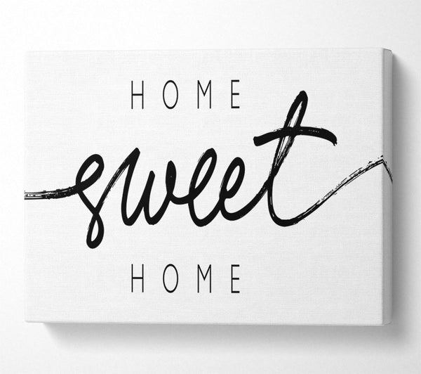 Picture of Home Sweet Home Quirky Canvas Print Wall Art