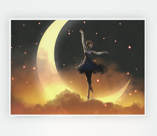 Dancing On The Moon Print Poster Wall Art