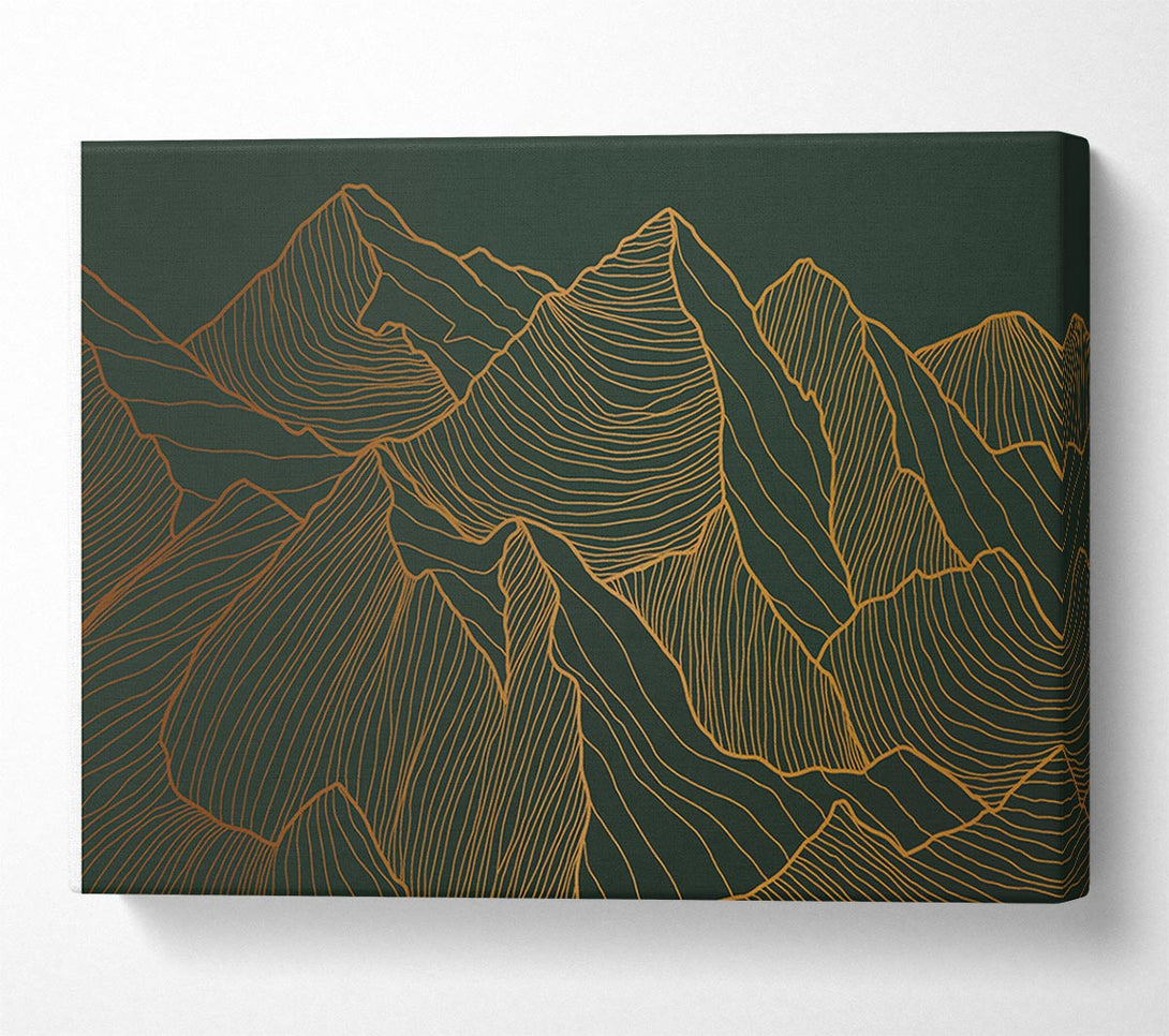 Picture of Mountains Of Gold Canvas Print Wall Art