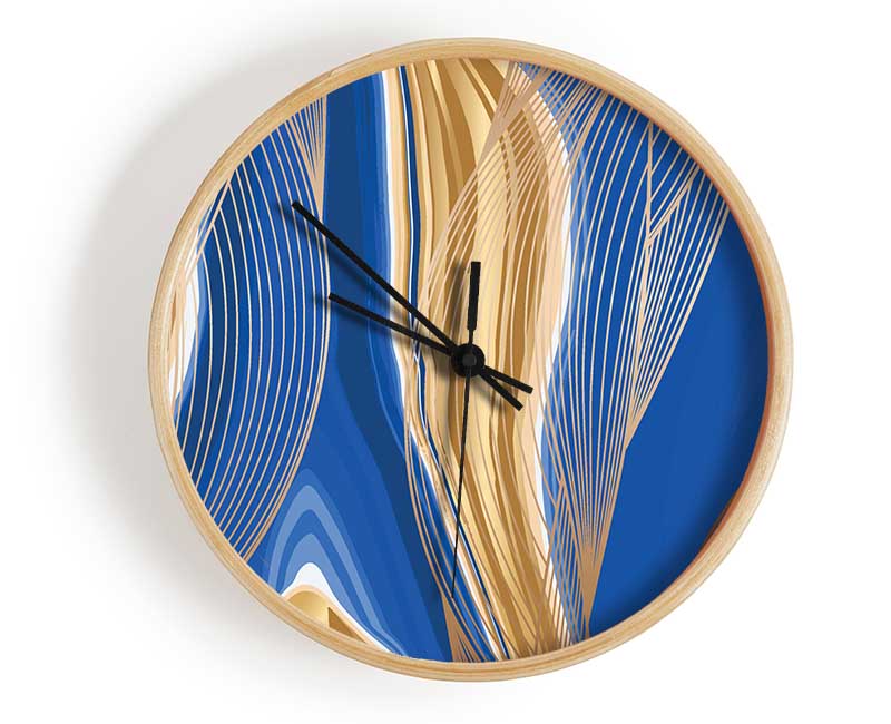 Lines Of Detail Clock - Wallart-Direct UK