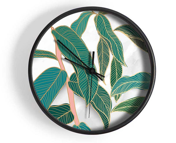 The Leaves Of A Branch Clock - Wallart-Direct UK