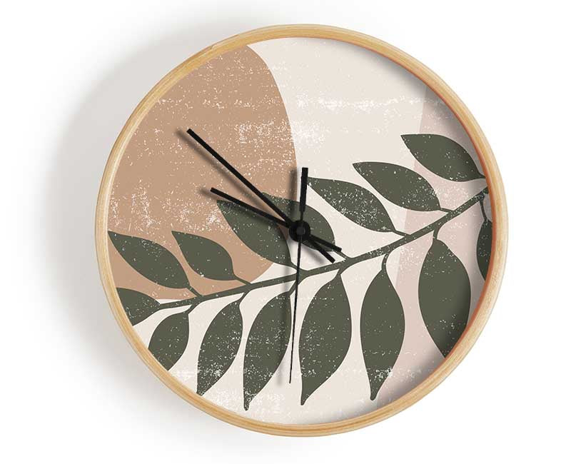 Leaf Of Modern Art Clock - Wallart-Direct UK