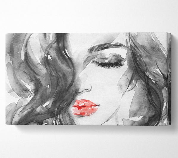 Watercolour Red Lips