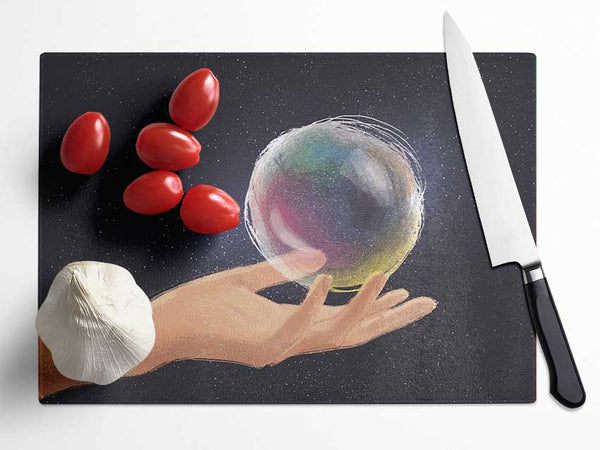 The Bubble World Glass Chopping Board