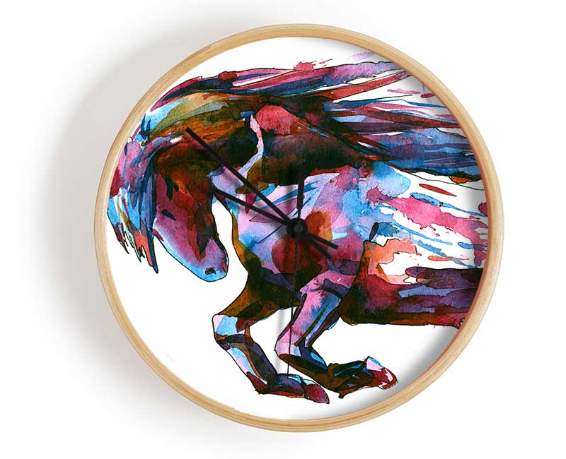 The Raging Horse Clock - Wallart-Direct UK