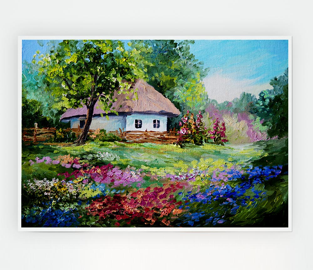 The Cottage Woodland Print Poster Wall Art