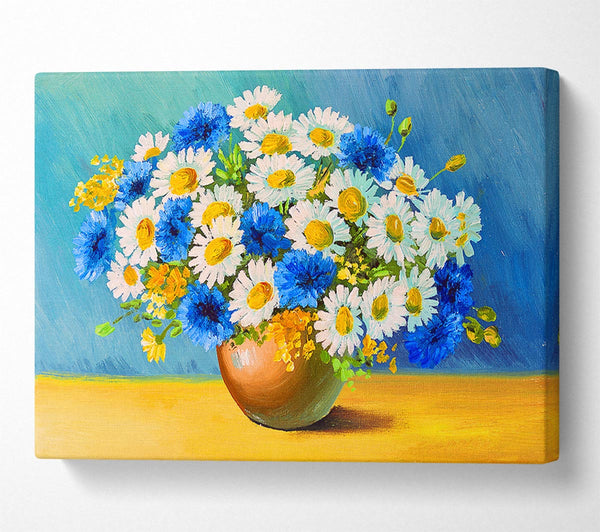 Picture of The Vase Of Daisies Canvas Print Wall Art