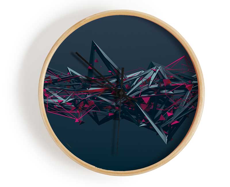 Sharp Spikes Of Shape Clock - Wallart-Direct UK