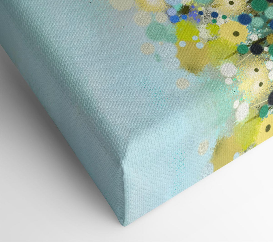 Picture of The Turquoise Wonder Flowers Canvas Print Wall Art