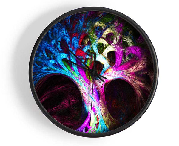 The Tree Of Life In Colour Clock - Wallart-Direct UK