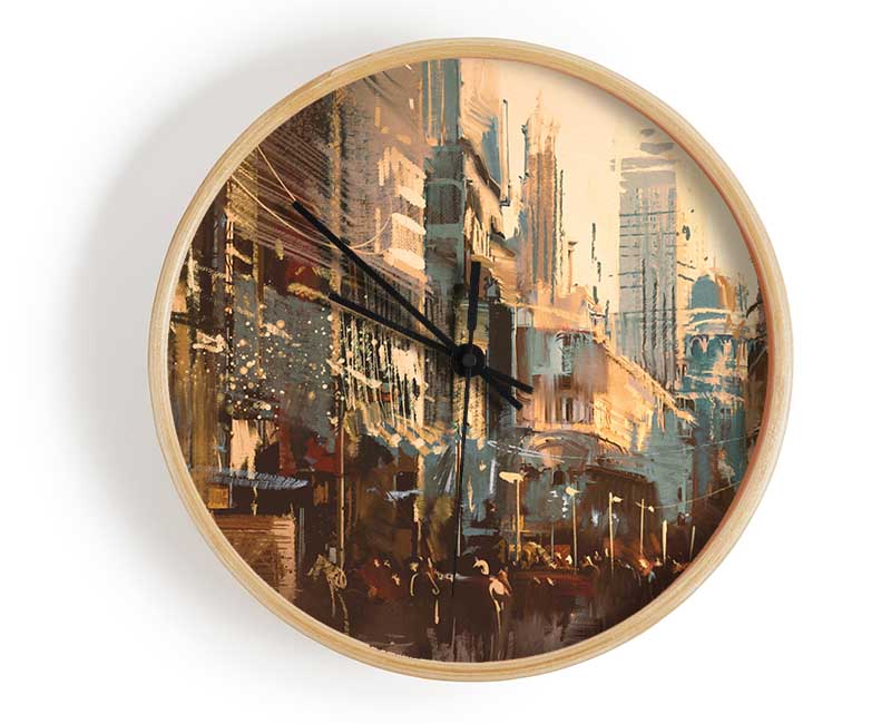 The Busy Street Rumble Clock - Wallart-Direct UK