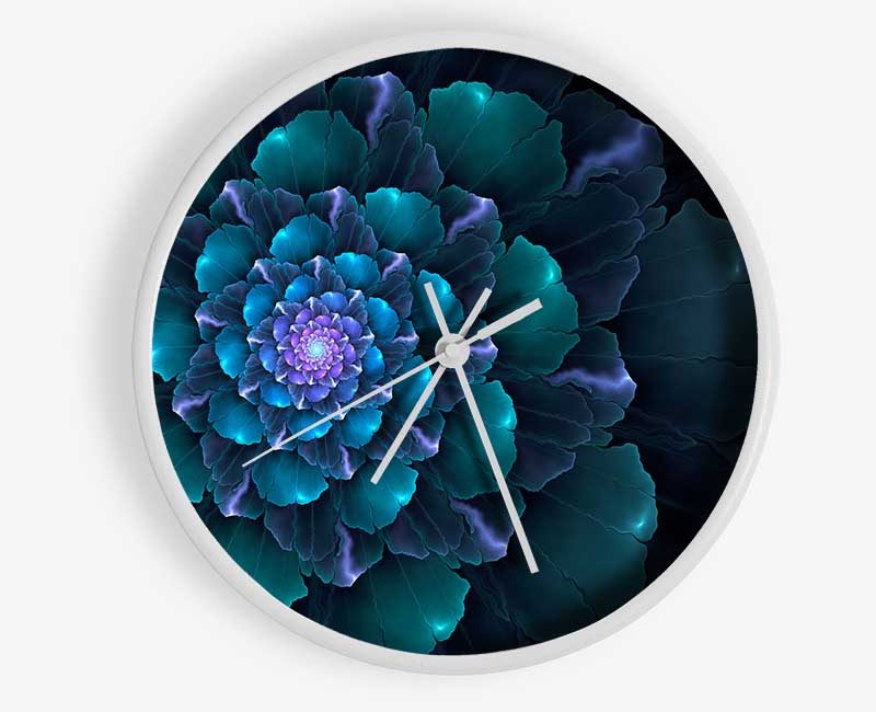 Spiral Into The Succulent Cactus Clock - Wallart-Direct UK