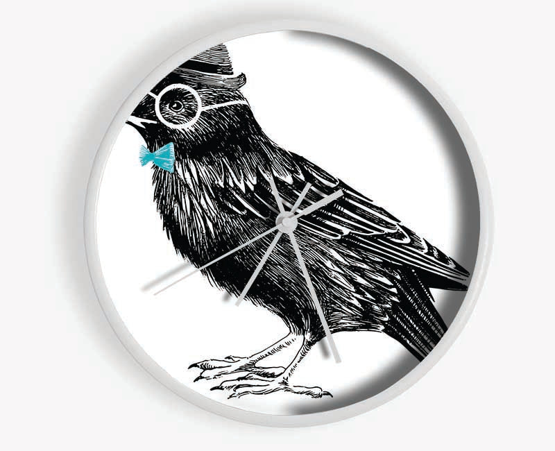 Hipster Crow Clock - Wallart-Direct UK