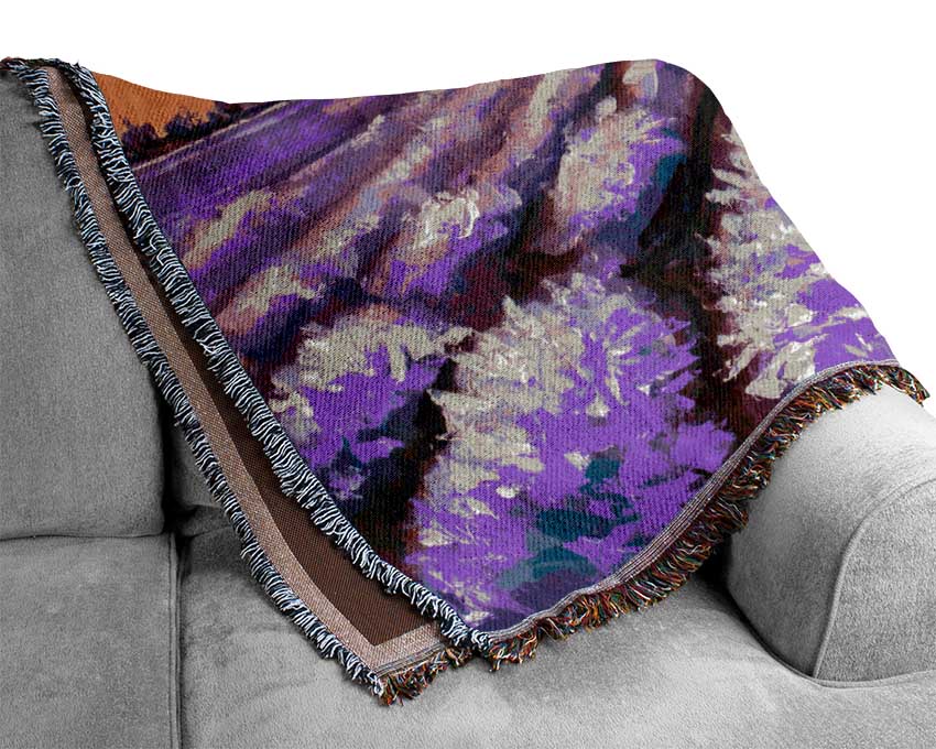 Lavender Fields Supreme Woven Blanket