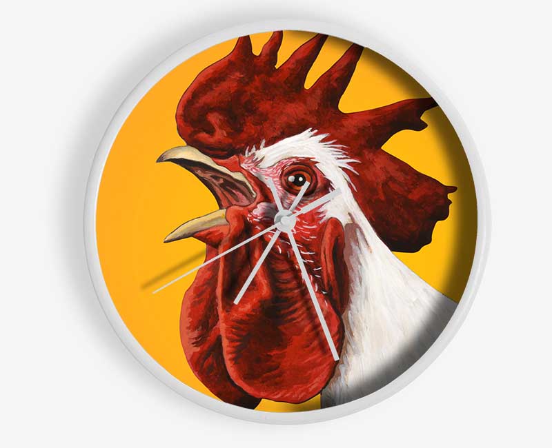 The Rooster Crow Clock - Wallart-Direct UK