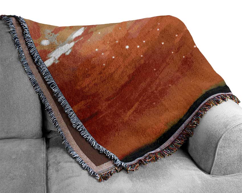 The Peach Universe Woven Blanket