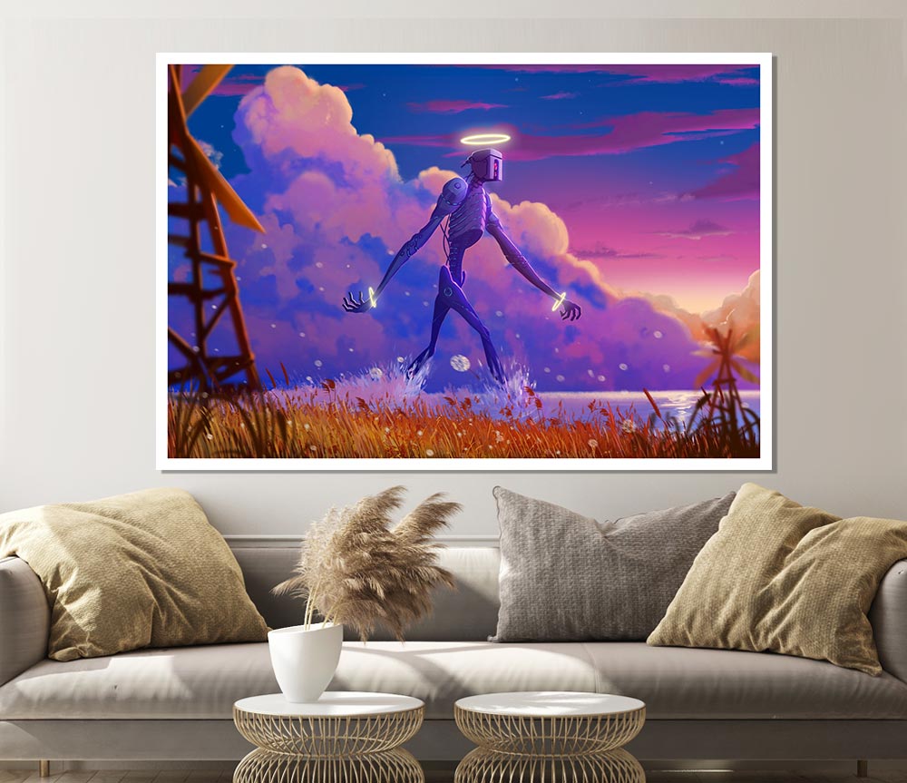 The Robot Halo Print Poster Wall Art