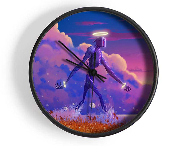 The Robot Halo Clock - Wallart-Direct UK