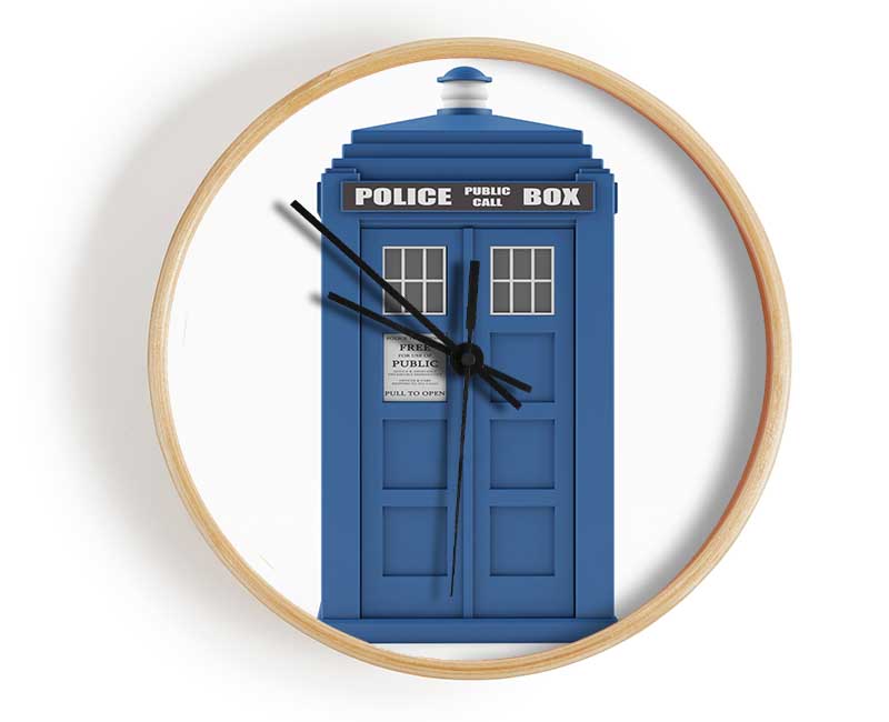 The Blue Police Box Clock - Wallart-Direct UK