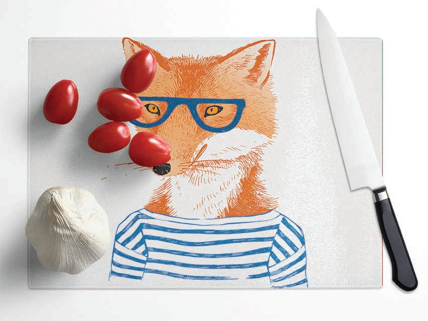 The Nerd Fox Glass Chopping Board