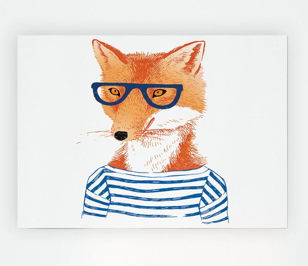 The Nerd Fox Print Poster Wall Art