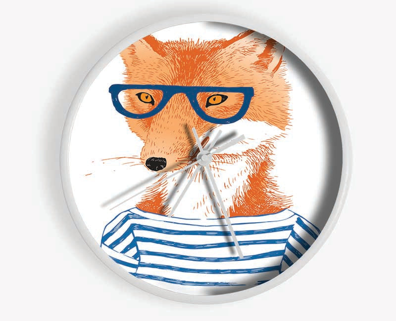 The Nerd Fox Clock - Wallart-Direct UK