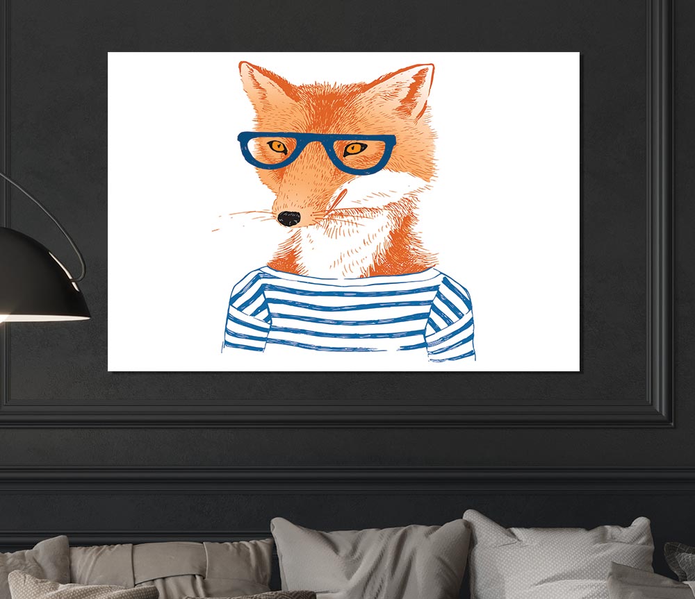 The Nerd Fox Print Poster Wall Art