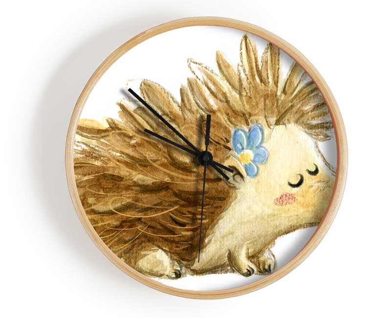 The Happy Hedgehog Clock - Wallart-Direct UK