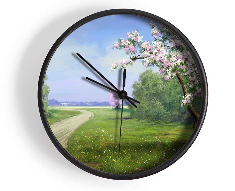 The Road Through The Blossom Clock - Wallart-Direct UK