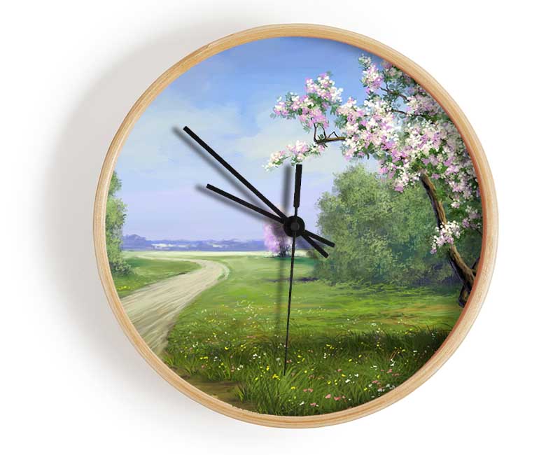 The Road Through The Blossom Clock - Wallart-Direct UK