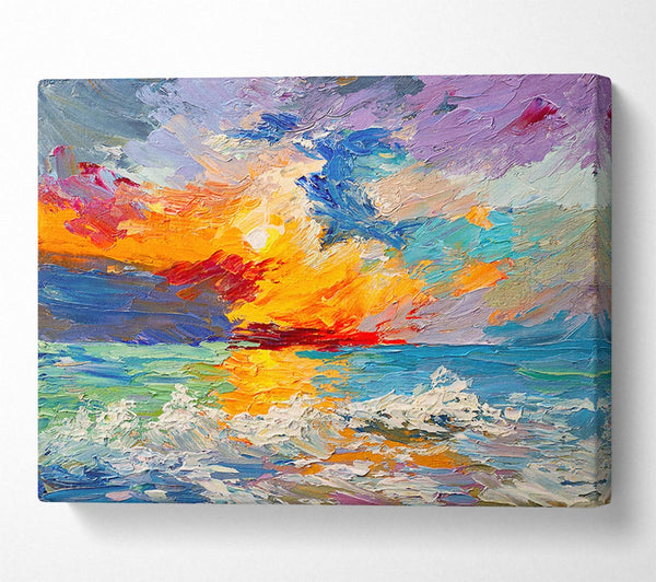 Picture of Stunning Sunset Explosion Canvas Print Wall Art