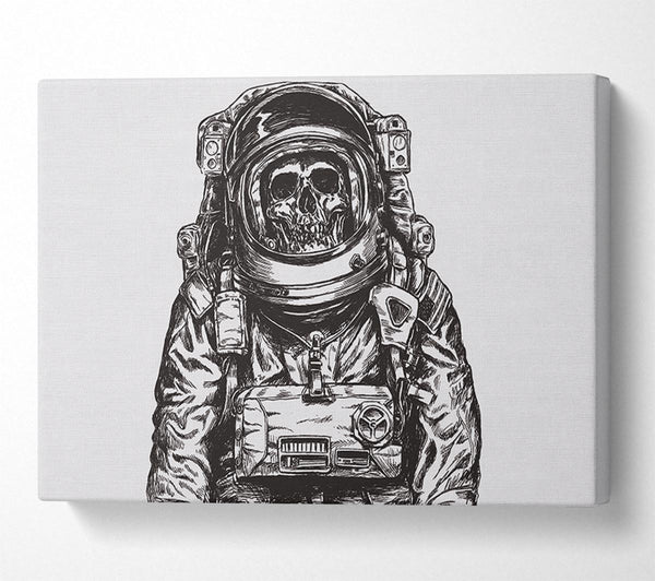 Picture of The Skeleton Space Explorer Canvas Print Wall Art