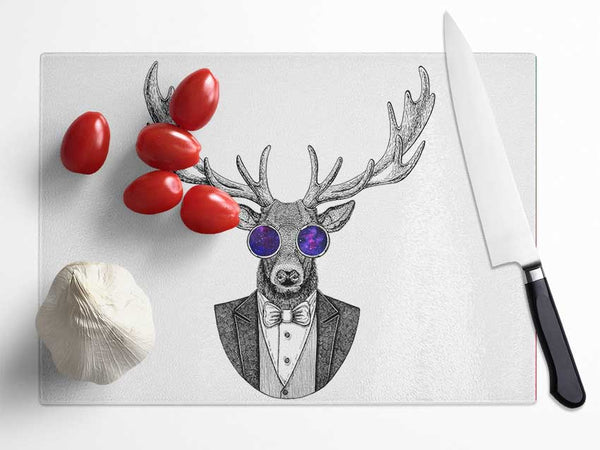 Glasses Deer Glass Chopping Board