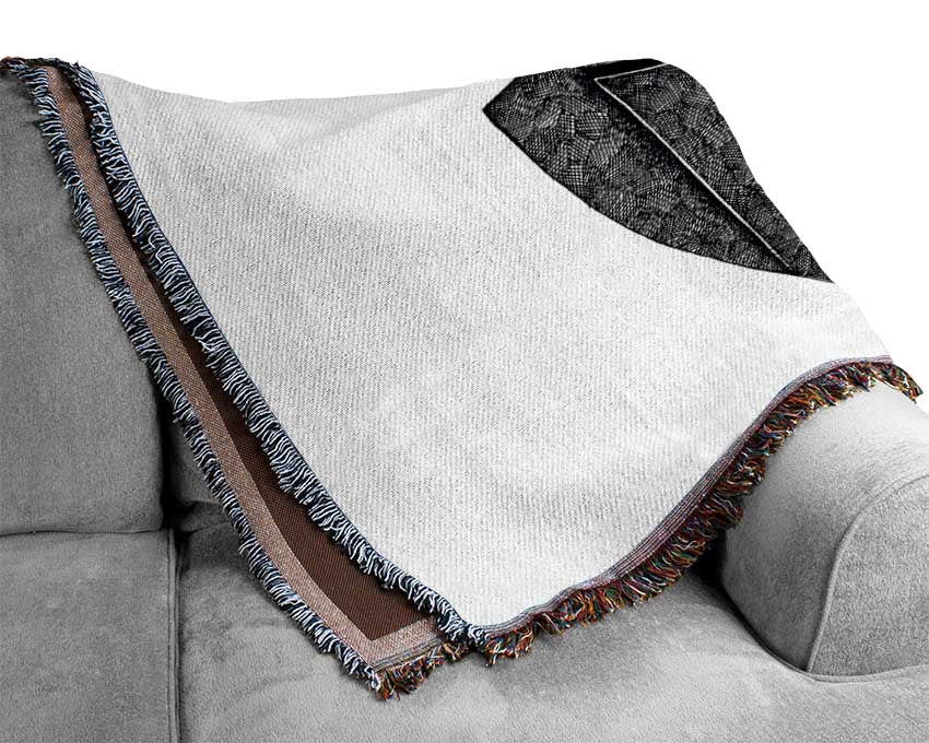 Glasses Chimpanzee Woven Blanket