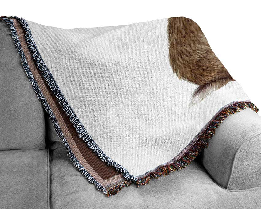 The Hare Alone Woven Blanket