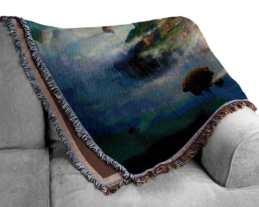 Floating City Paradise Woven Blanket