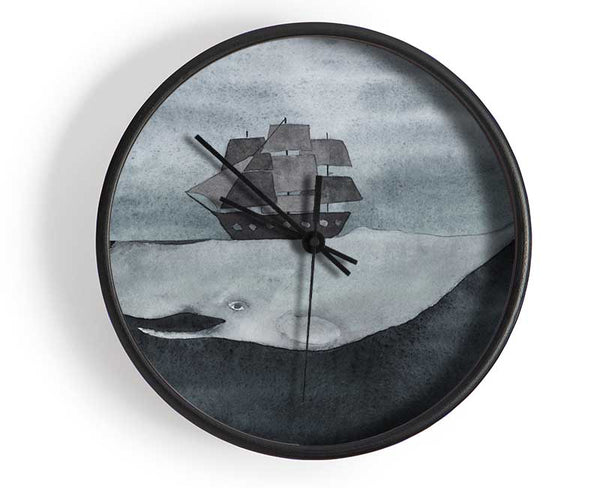 Sail On Moby Dick Clock - Wallart-Direct UK