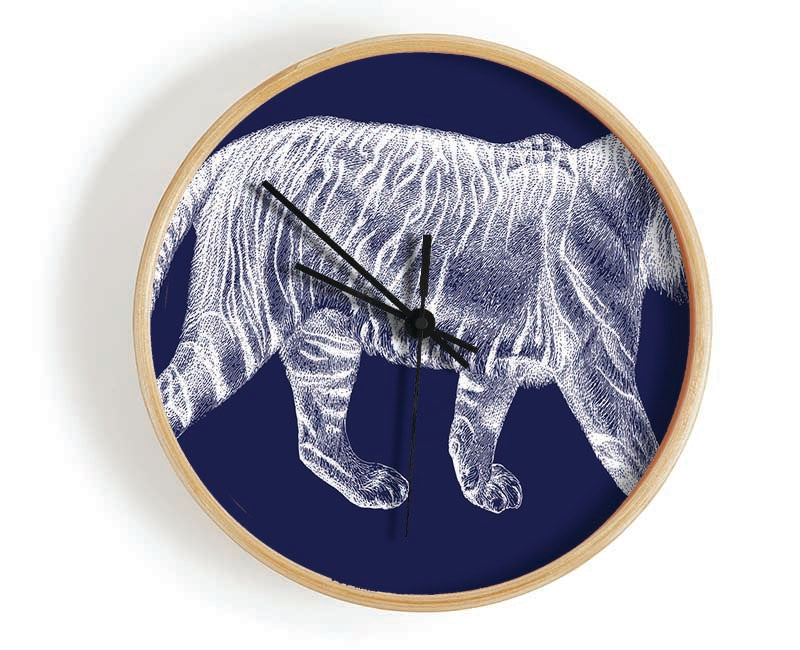 The X Ray Tiger Clock - Wallart-Direct UK