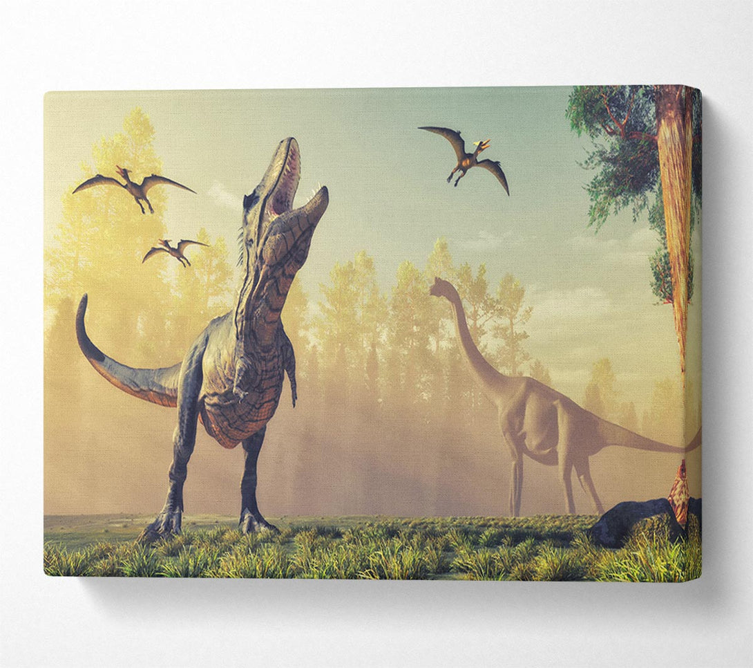 Picture of The Mighty T-Rex Canvas Print Wall Art