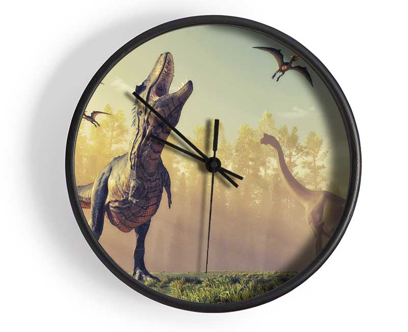 The Mighty T-Rex Clock - Wallart-Direct UK