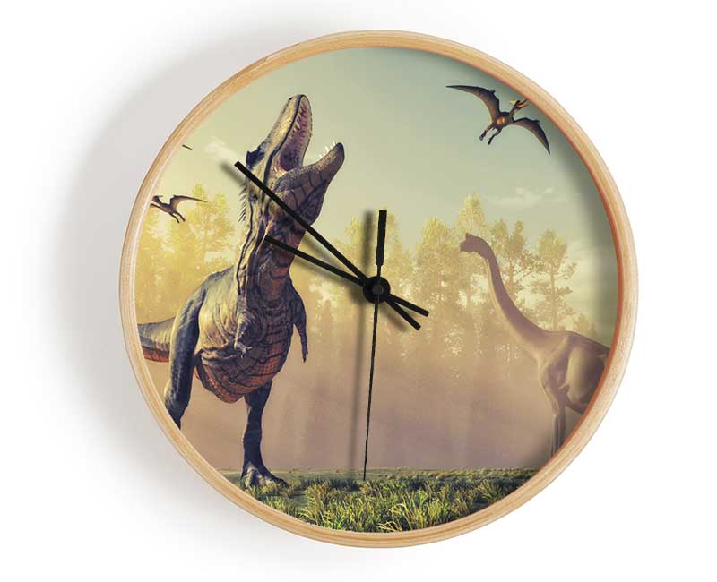 The Mighty T-Rex Clock - Wallart-Direct UK