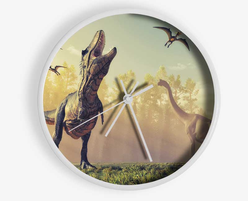 The Mighty T-Rex Clock - Wallart-Direct UK