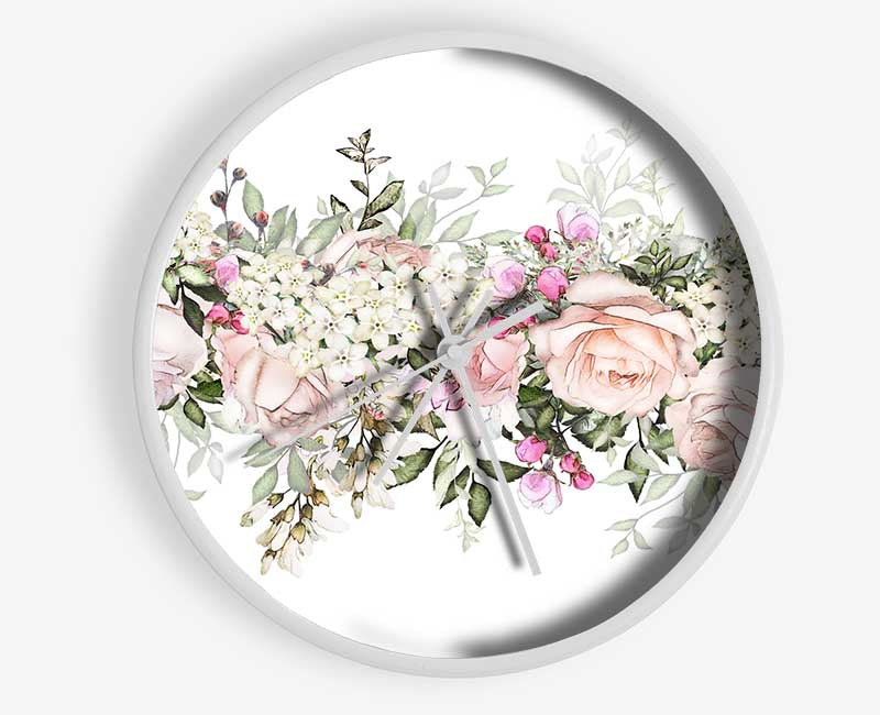 Wedding Flowers Of Beauty Clock - Wallart-Direct UK