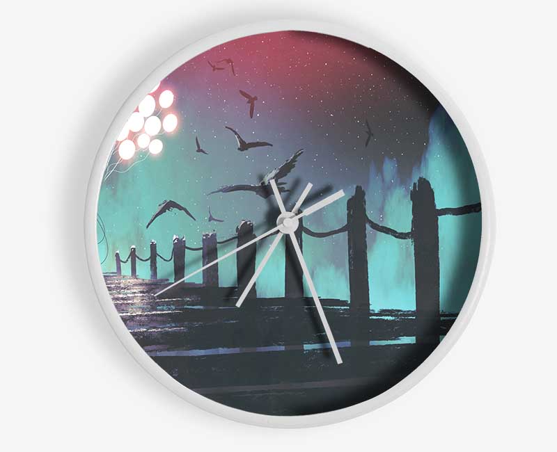 Light Up Balloon Pier Clock - Wallart-Direct UK