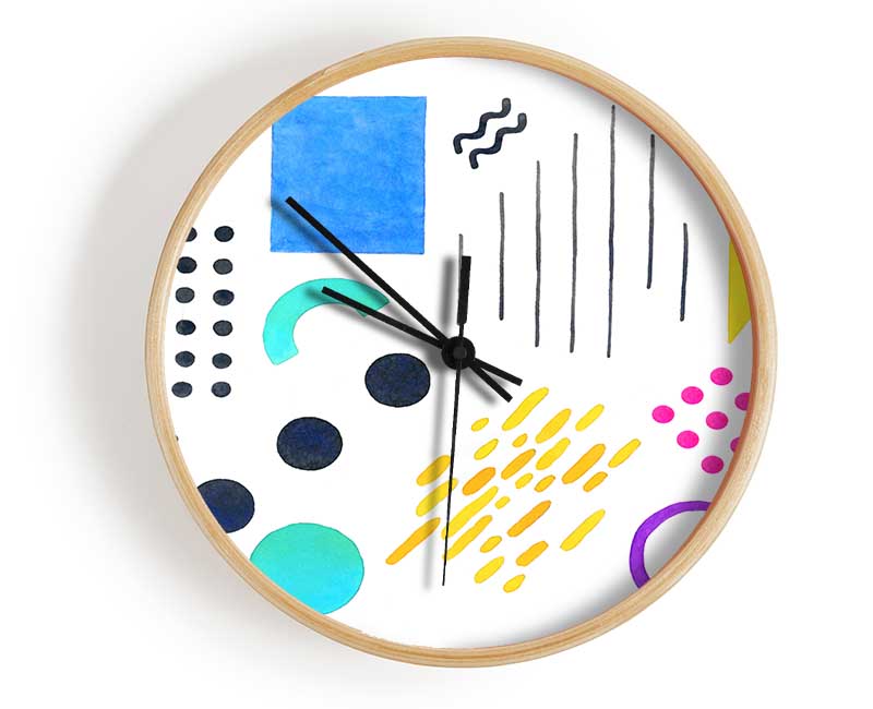 Mid Century Visuals Clock - Wallart-Direct UK