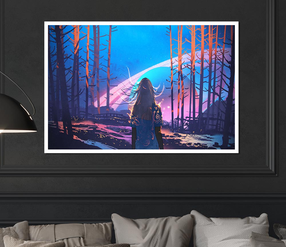 Walking Through The Void Print Poster Wall Art