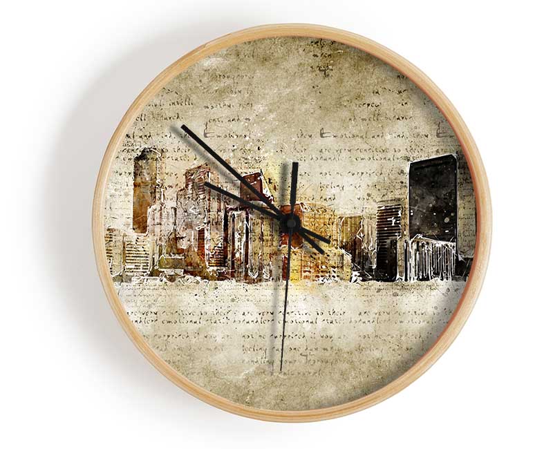 Manuscript Brooklyn Clock - Wallart-Direct UK